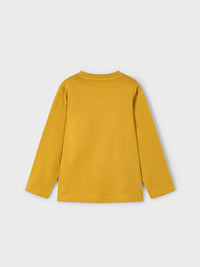 Camiseta m/l "dino" Mostarda (Amarelo Ocre)  para Menino - Mayoral