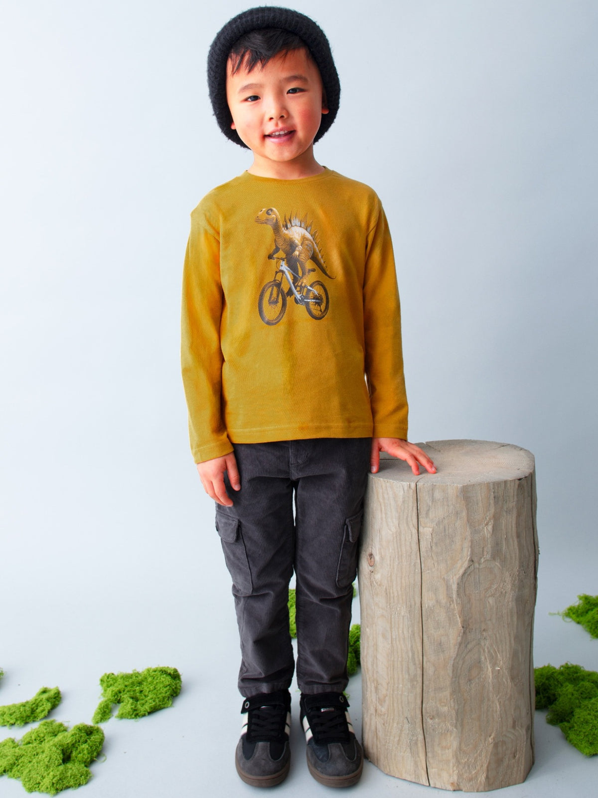 Camiseta m/l "dino" Mostarda (Amarelo Ocre)  para Menino - Mayoral