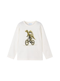 Camiseta m/l "dino" Nata (Creme / Pérola)  para Menino - Mayoral