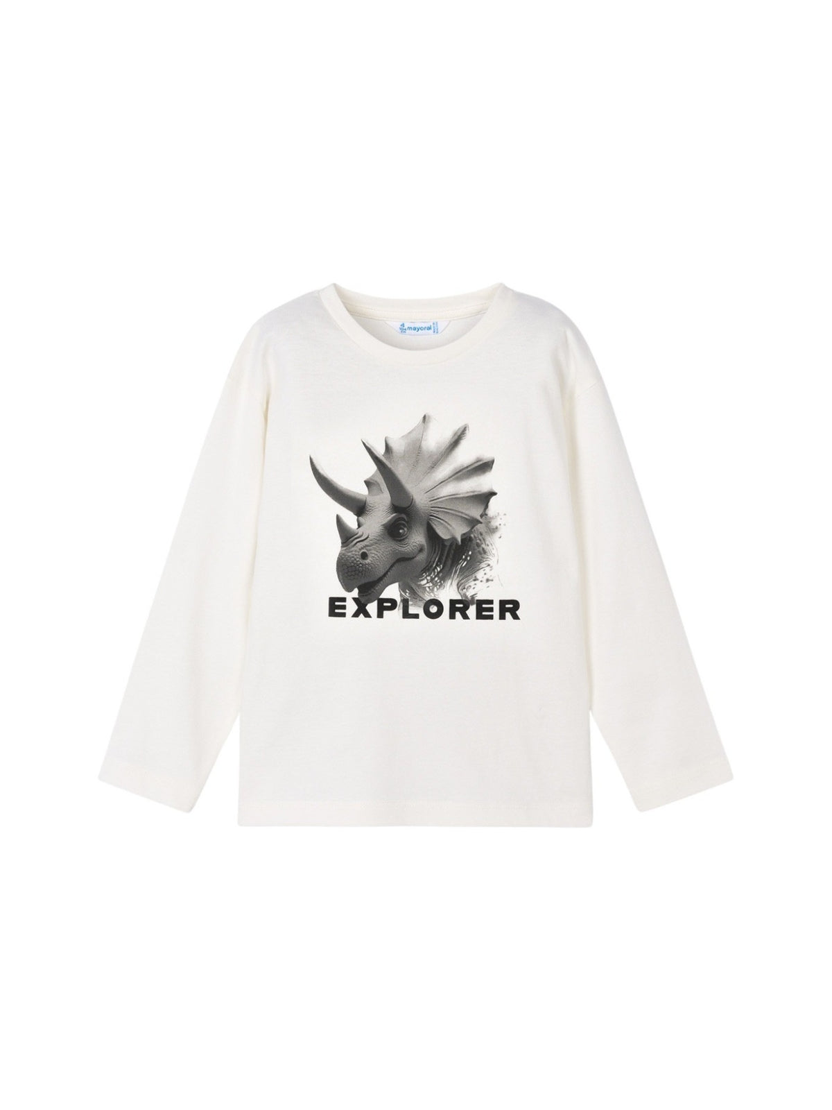 Camiseta m/l "explorer" Nata (Creme / Pérola)  para Menino - Mayoral