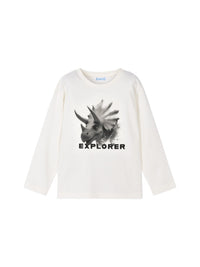Camiseta m/l "explorer" Nata (Creme / Pérola)  para Menino - Mayoral