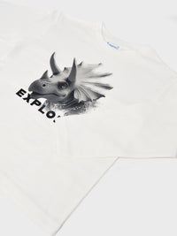 Camiseta m/l "explorer" Nata (Creme / Pérola)  para Menino - Mayoral