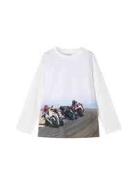 Camisola possicionada Motos (Cinza)  para Menino - Mayoral