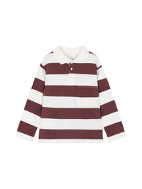 Polo m/comp. riscas Ameixa (Vermelho Escuro)  para Menino - Mayoral