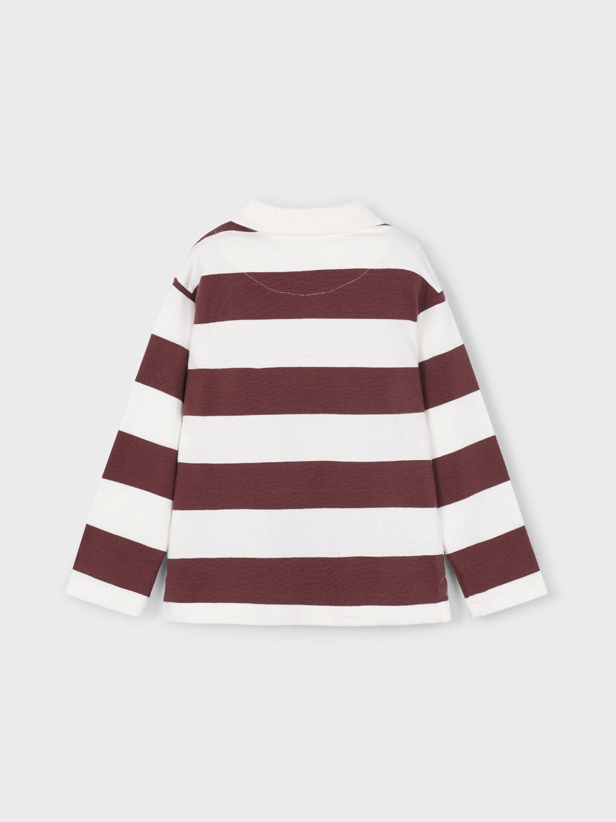 Polo m/comp. riscas Ameixa (Vermelho Escuro)  para Menino - Mayoral