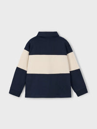 Polo m/comp. cor block Marinho (Marinho)  para Menino - Mayoral