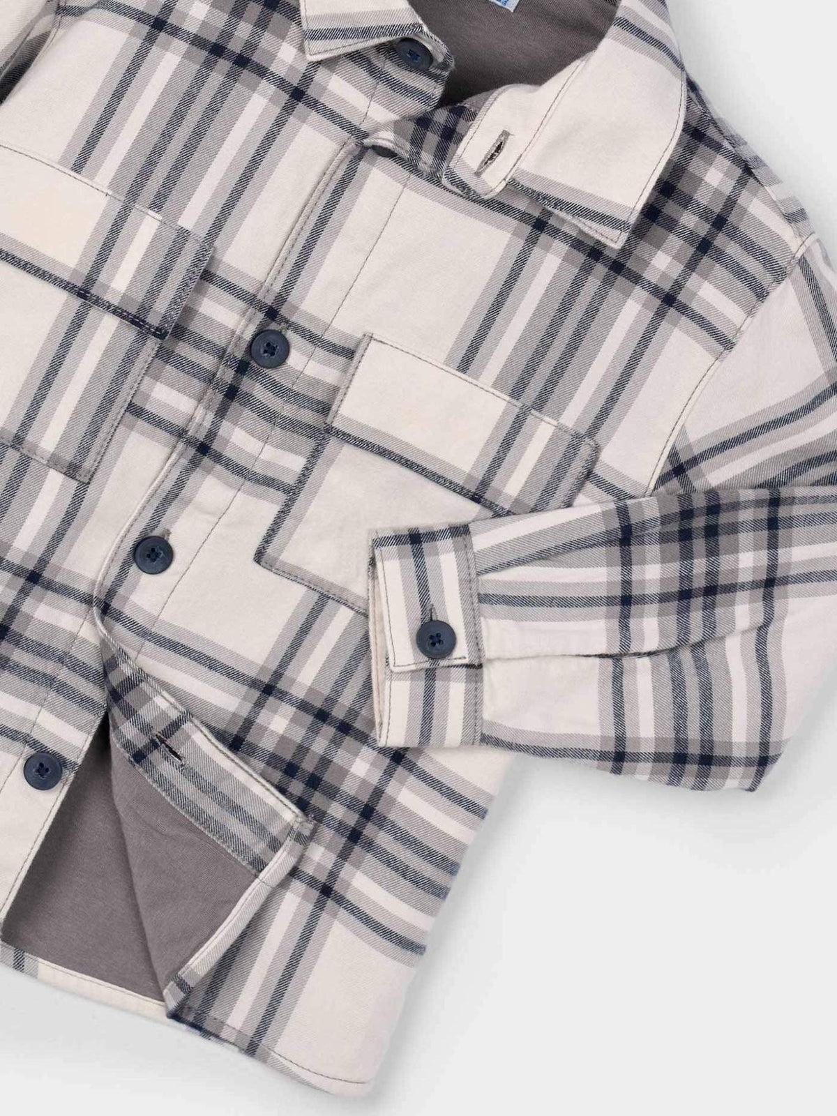 Sobrecamisa xadrez Cinza (Cinza)  para Menino - Mayoral