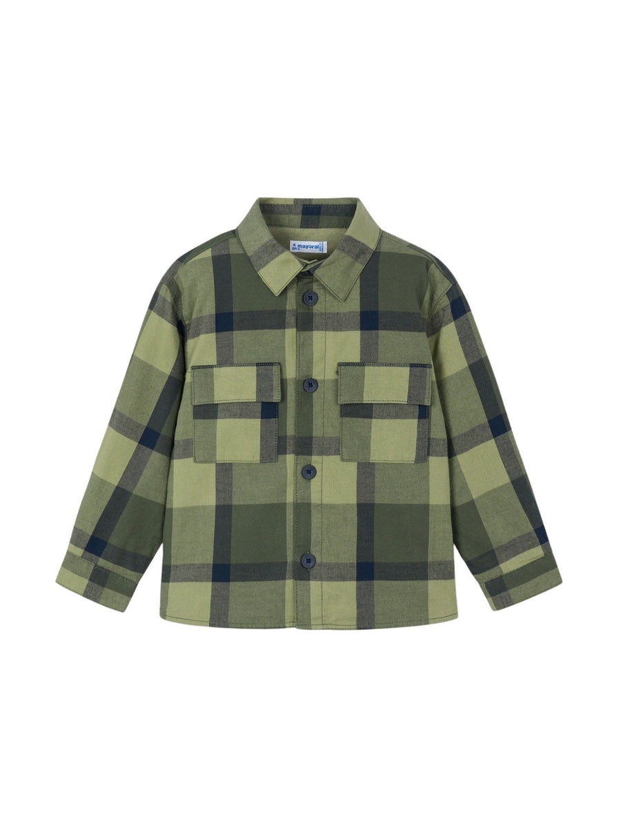Sobrecamisa xadrez Azeitona (Azeitona)  para Menino - Mayoral