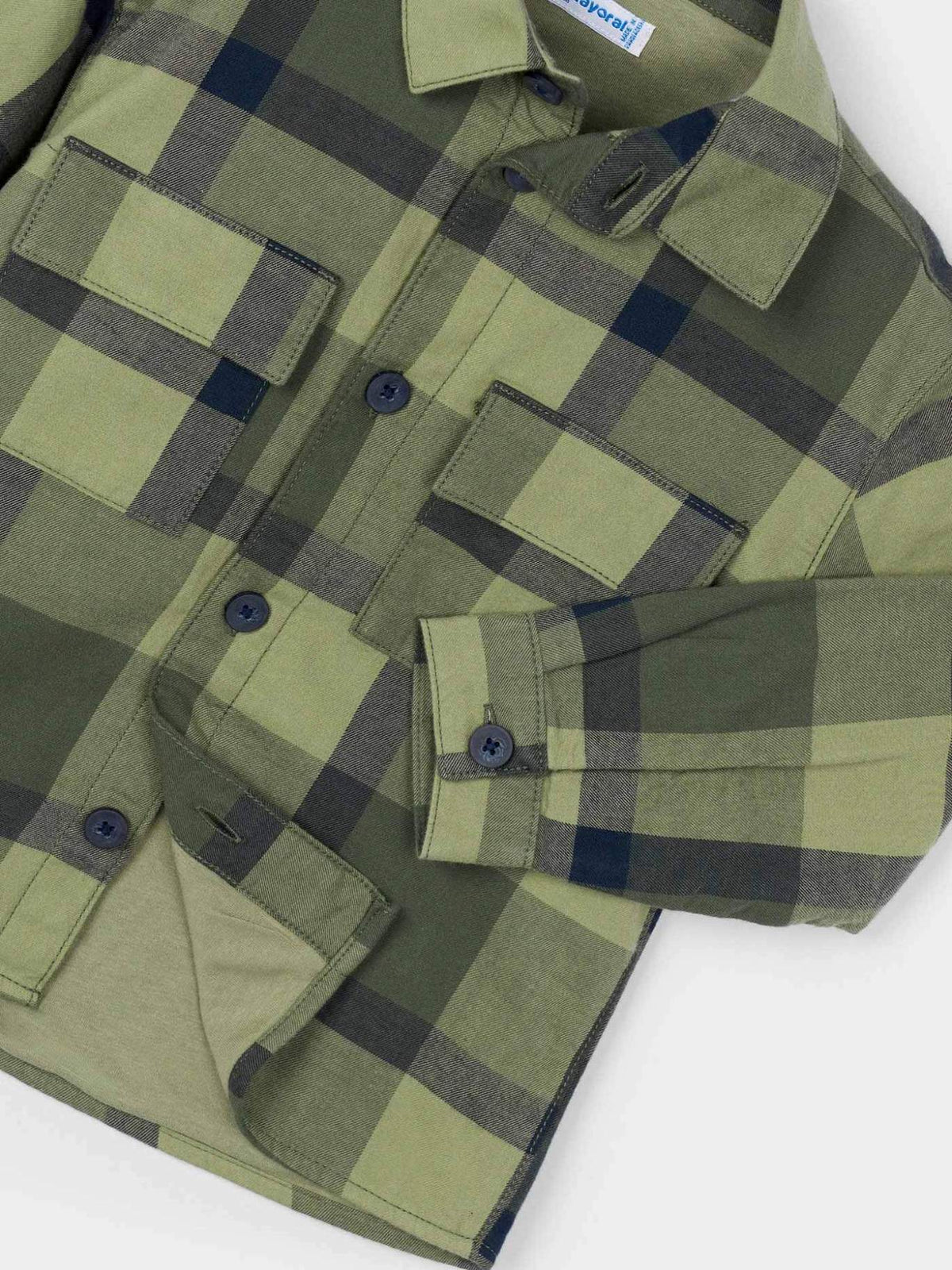 Sobrecamisa xadrez Azeitona (Azeitona)  para Menino - Mayoral