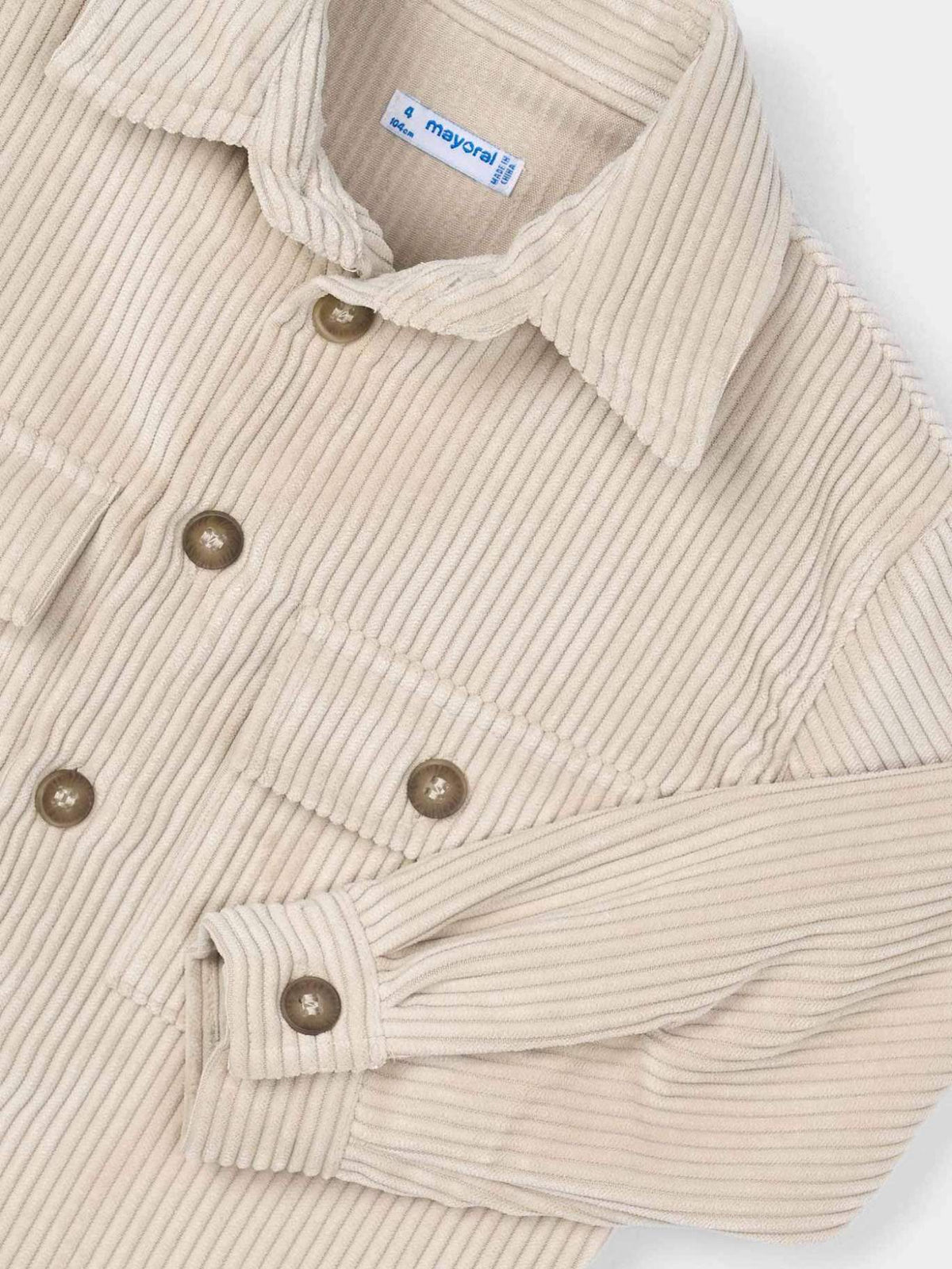 Sobrecamisa bombazina Espuma (Bege)  para Menino - Mayoral