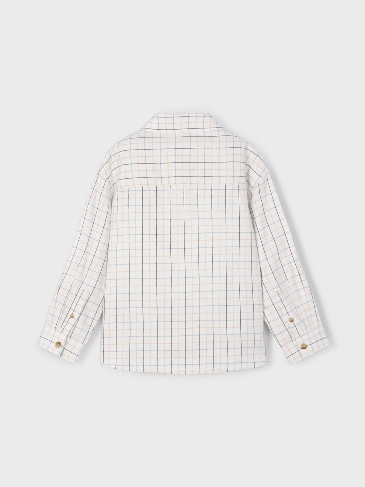 Camisa m/comp.xadrez Nata (Creme / Pérola)  para Menino - Mayoral