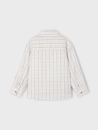 Camisa m/comp.xadrez Nata (Creme / Pérola)  para Menino - Mayoral