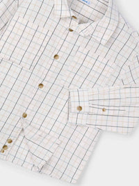 Camisa m/comp.xadrez Nata (Creme / Pérola)  para Menino - Mayoral