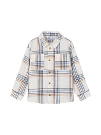 Camisa m/comp.xadrez Cereal (Bege)  para Menino - Mayoral