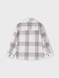 Camisa m/comp.xadrez Cereal (Bege)  para Menino - Mayoral