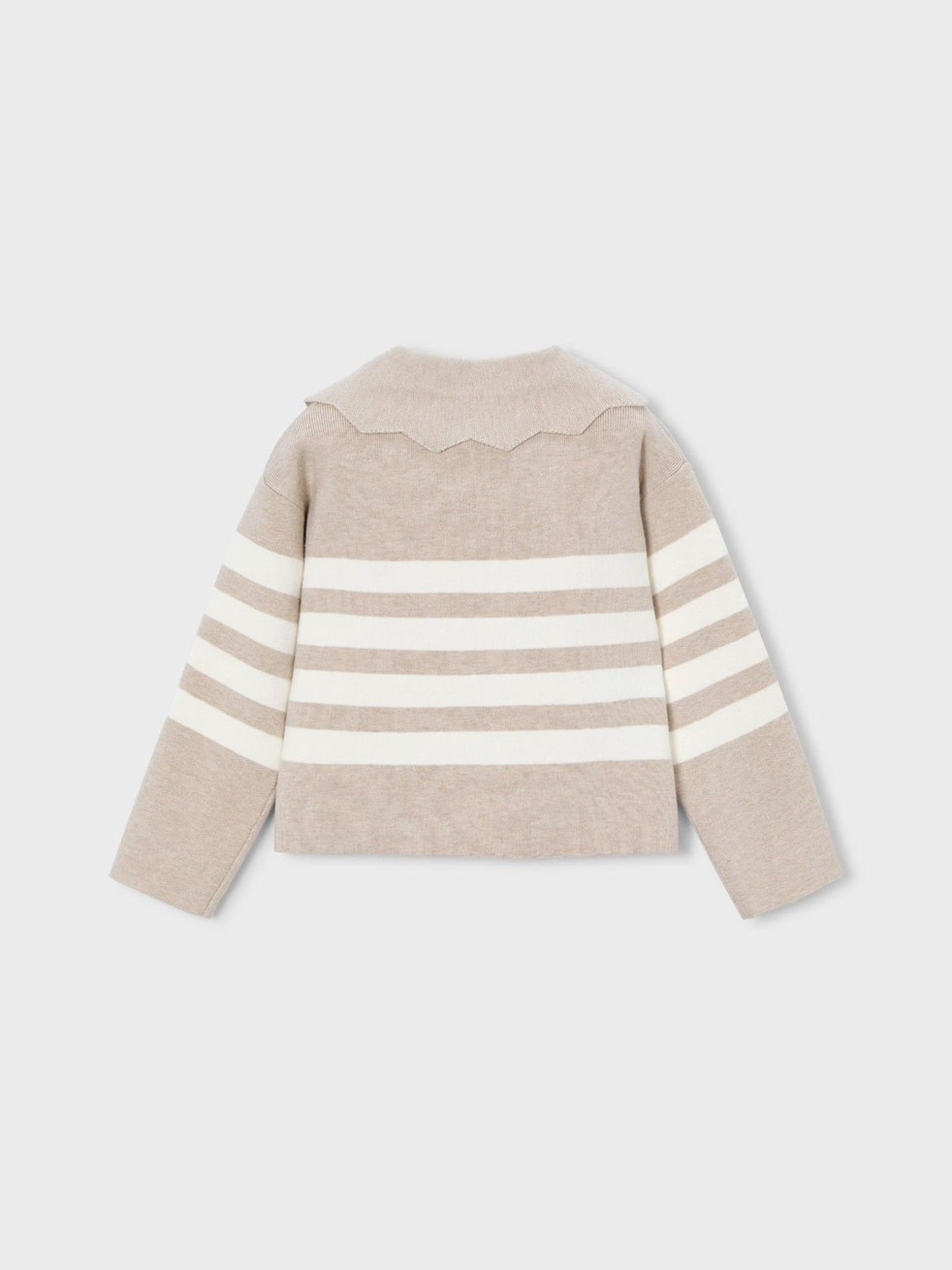 Jersey riscas gola Toffe vig (Castanho)  para Menina - Mayoral