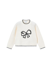 Jersey bordado lantejoulas Macchiato (Creme / Pérola)  para Menina - Mayoral
