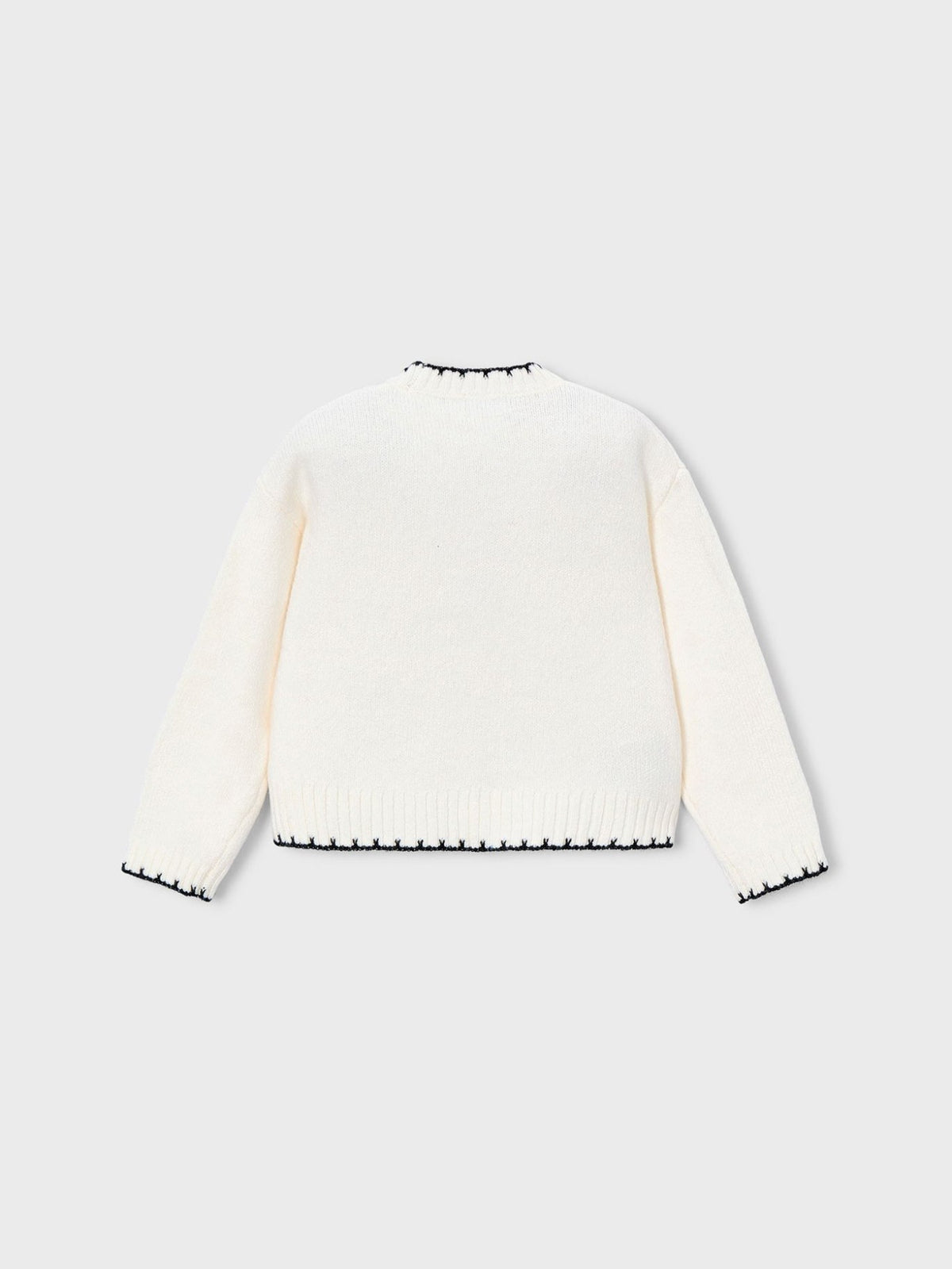 Jersey bordado lantejoulas Macchiato (Creme / Pérola)  para Menina - Mayoral