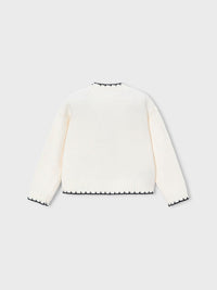 Jersey bordado lantejoulas Macchiato (Creme / Pérola)  para Menina - Mayoral
