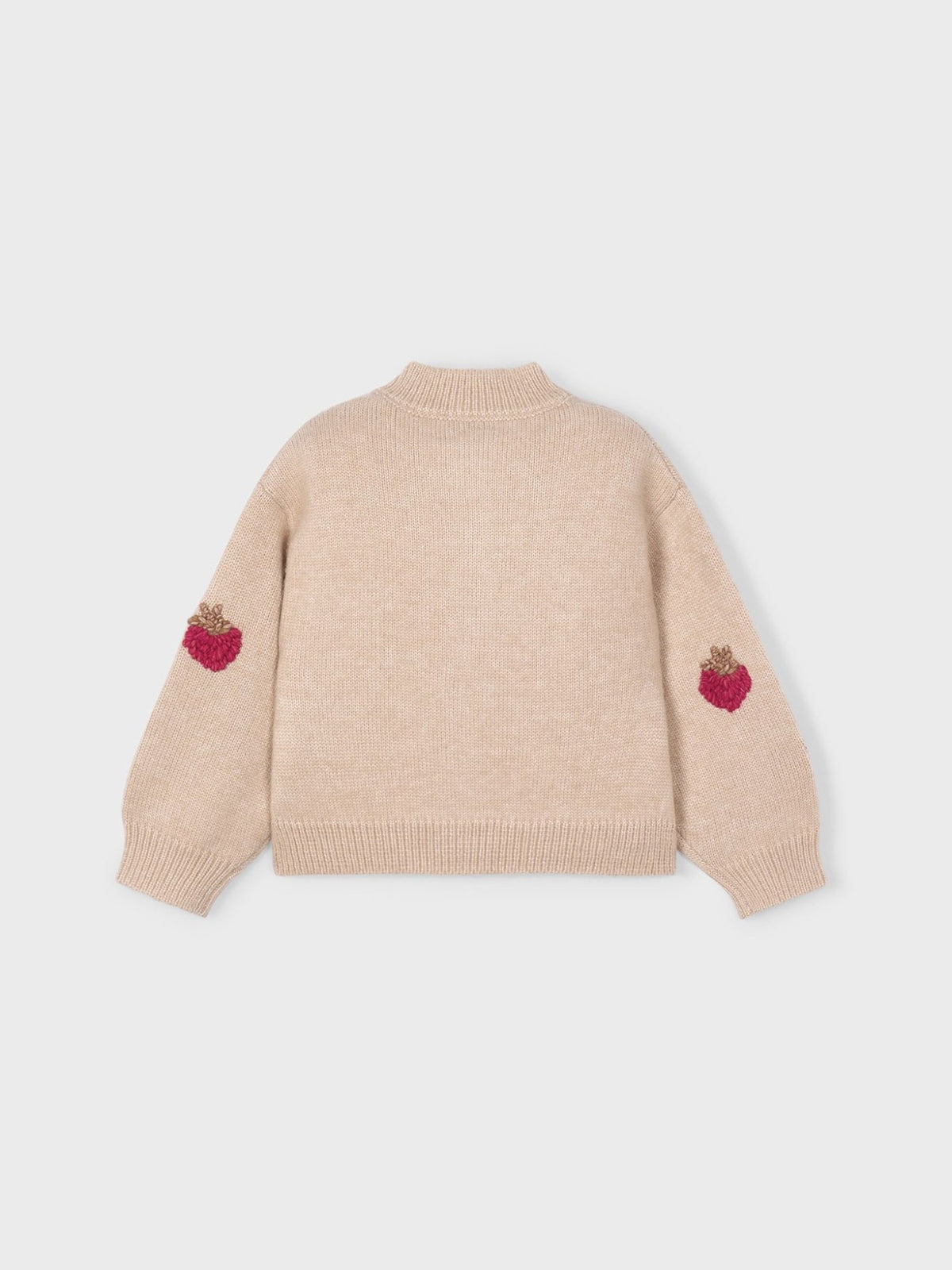 Casaco tricot fantasia Sesam-Verm (Vermelho Escuro)  para Menina - Mayoral