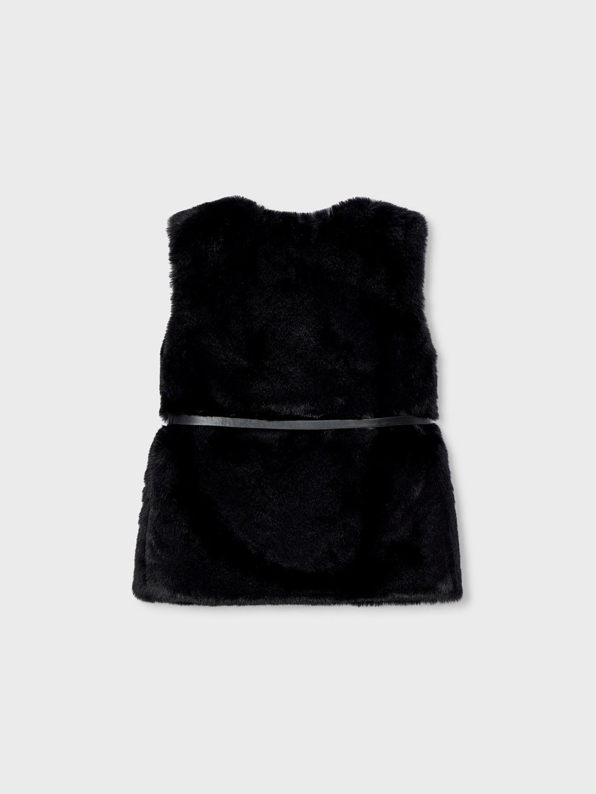 Colete pelo cinto Preto (Preto)  para Menina - Mayoral
