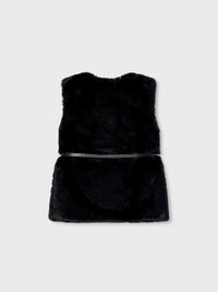 Colete pelo cinto Preto (Preto)  para Menina - Mayoral