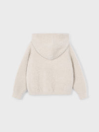 Casaco tricot pelo Amêndoa (Bege)  para Menina - Mayoral