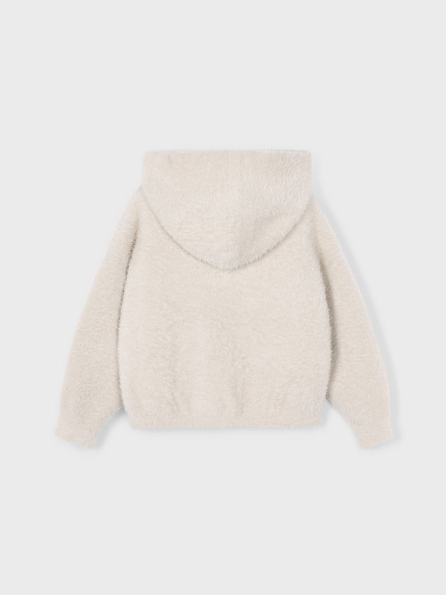 Casaco tricot pelo Amêndoa (Bege)  para Menina - Mayoral
