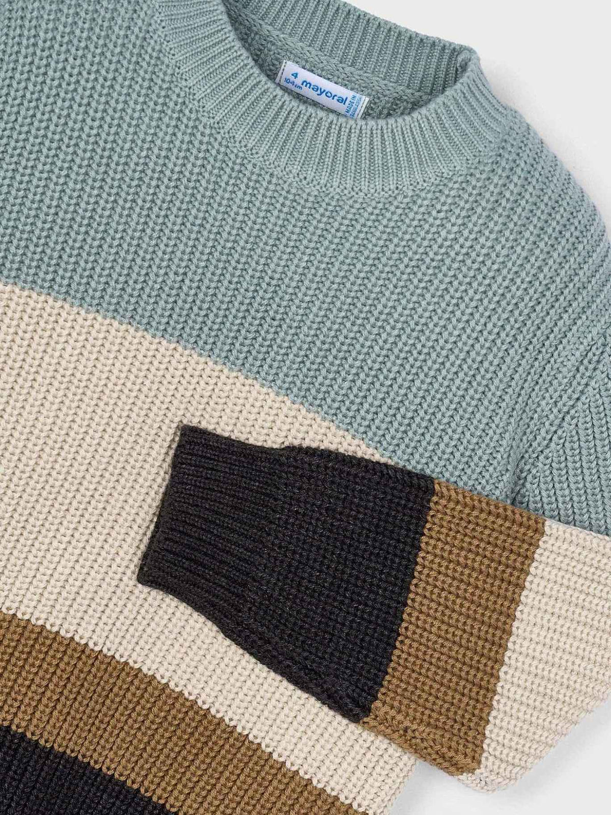 Jersey blocking Glaciar (Verde Mar)  para Menino - Mayoral