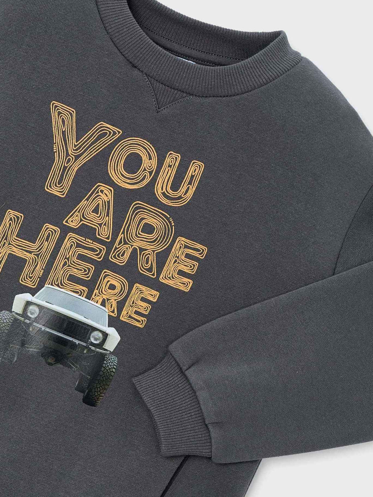 Sweat serigrafia "coche" Lousa (Cinza Escuro)  para Menino - Mayoral