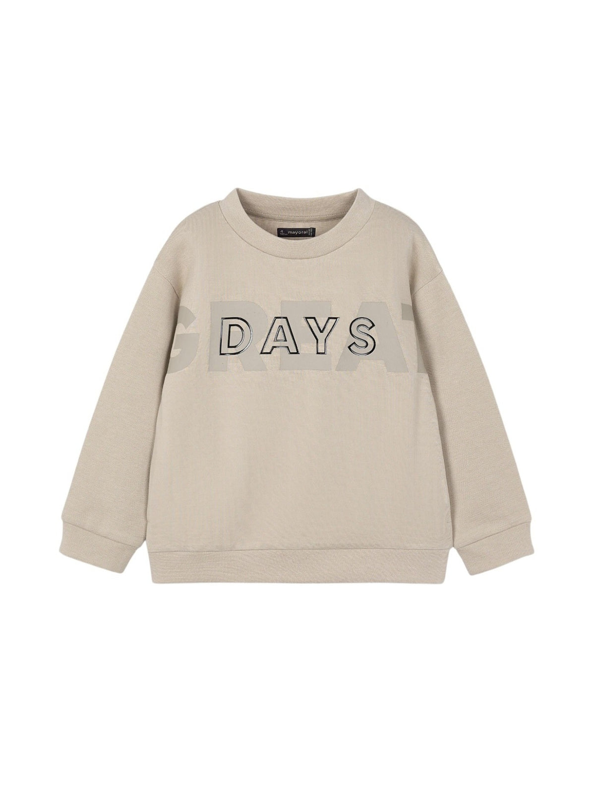 Sweat "great days" Vison (Bege)  para Menino - Mayoral