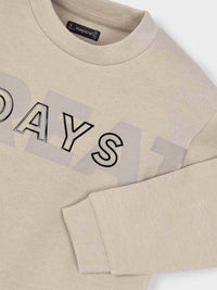 Sweat "great days" Vison (Bege)  para Menino - Mayoral