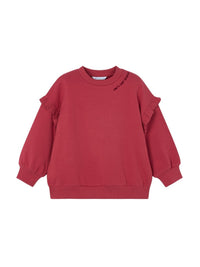 Sweat folho mangas Cereja (Vermelho Escuro)  para Menina - Mayoral