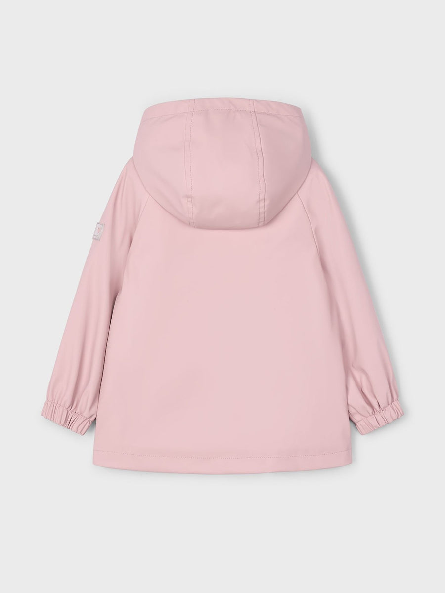 Parka com capucho pêlo Nude (Rosa)  para Menina - Mayoral