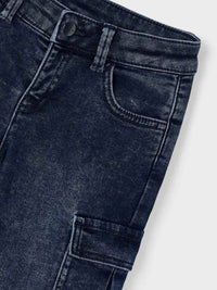 Calça soft denim cargo Blue black (Marinho)  para Menino - Mayoral