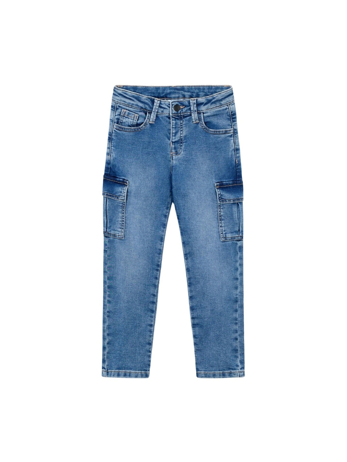Calça soft denim cargo Base (Ganga)  para Menino - Mayoral