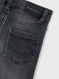 Calça soft denim 5b Cinza escu (Cinza Escuro)  para Menino - Mayoral