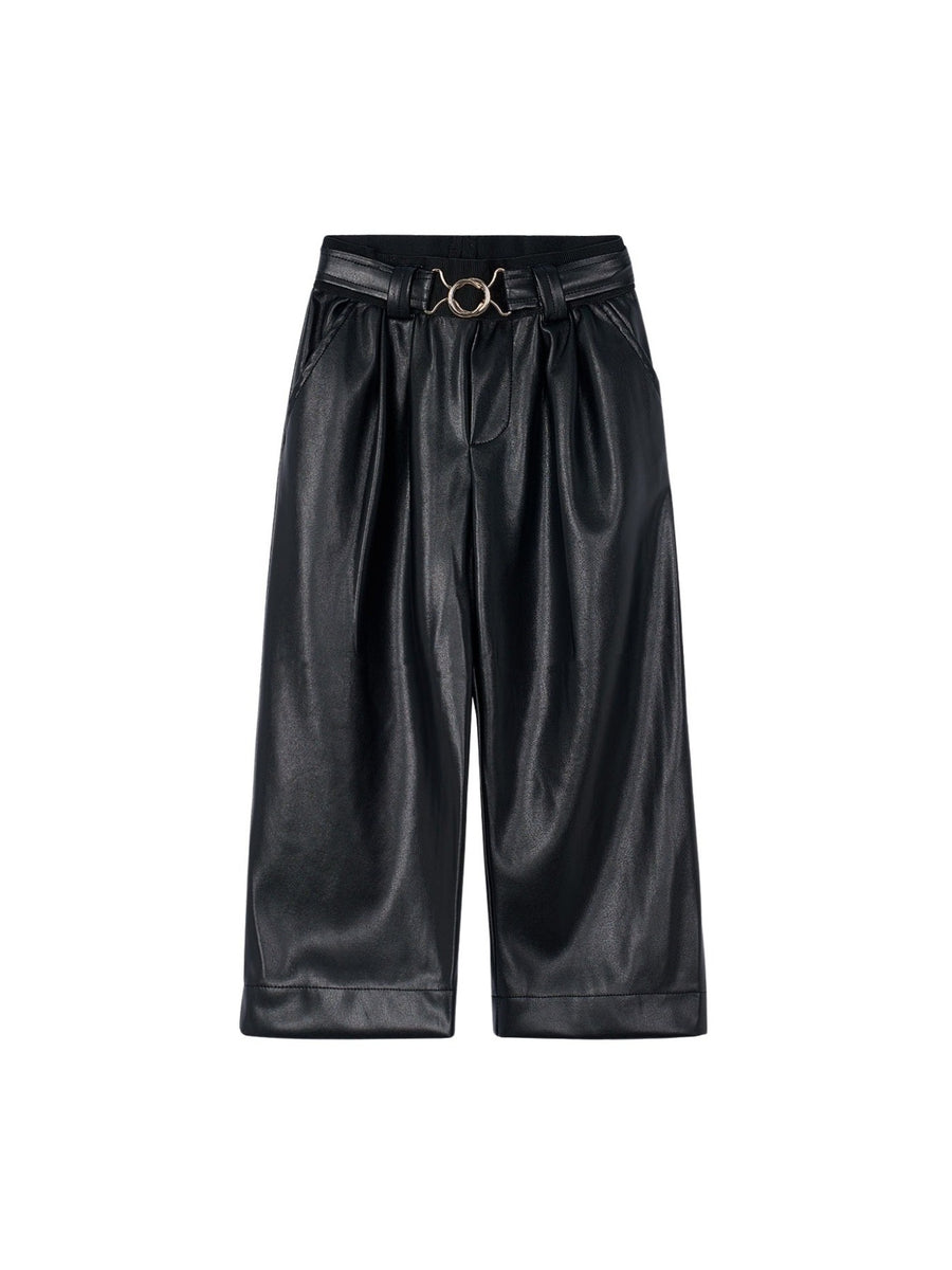 Calça larga wide leg Preto (Preto)  para Menina - Mayoral