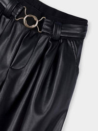 Calça larga wide leg Preto (Preto)  para Menina - Mayoral