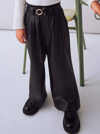 Calça larga wide leg Preto (Preto)  para Menina - Mayoral
