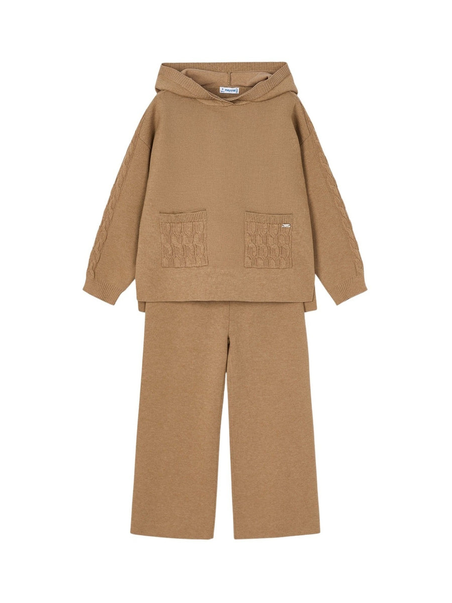 Conj. calça tricot Camel (Castanho Claro)  para Menina - Mayoral