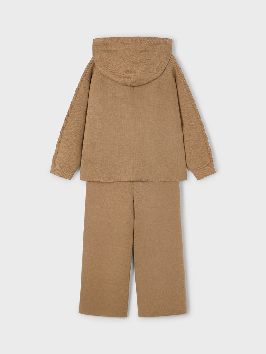 Conj. calça tricot Camel (Castanho Claro)  para Menina - Mayoral