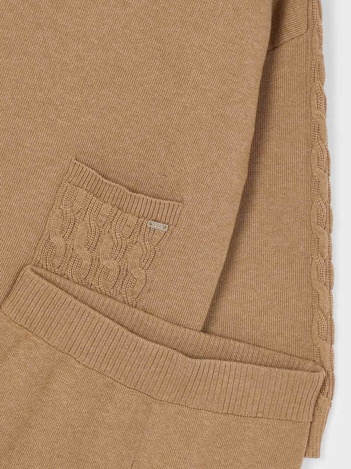 Conj. calça tricot Camel (Castanho Claro)  para Menina - Mayoral