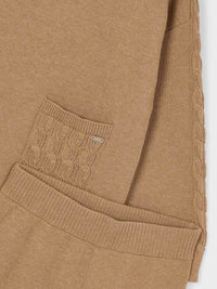 Conj. calça tricot Camel (Castanho Claro)  para Menina - Mayoral