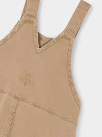Jardineira sarja delavada Camel (Castanho Claro)  para Menina - Mayoral