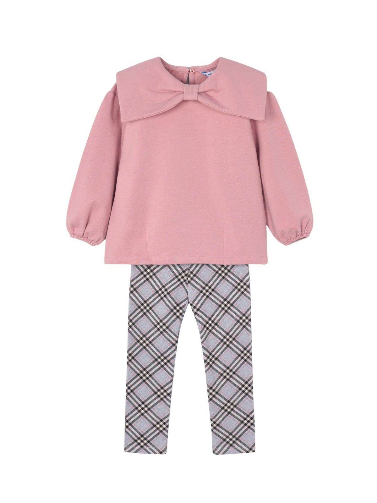 Conj. sweat leggings xadrez Maquilhage (Rosa)  para Menina - Mayoral