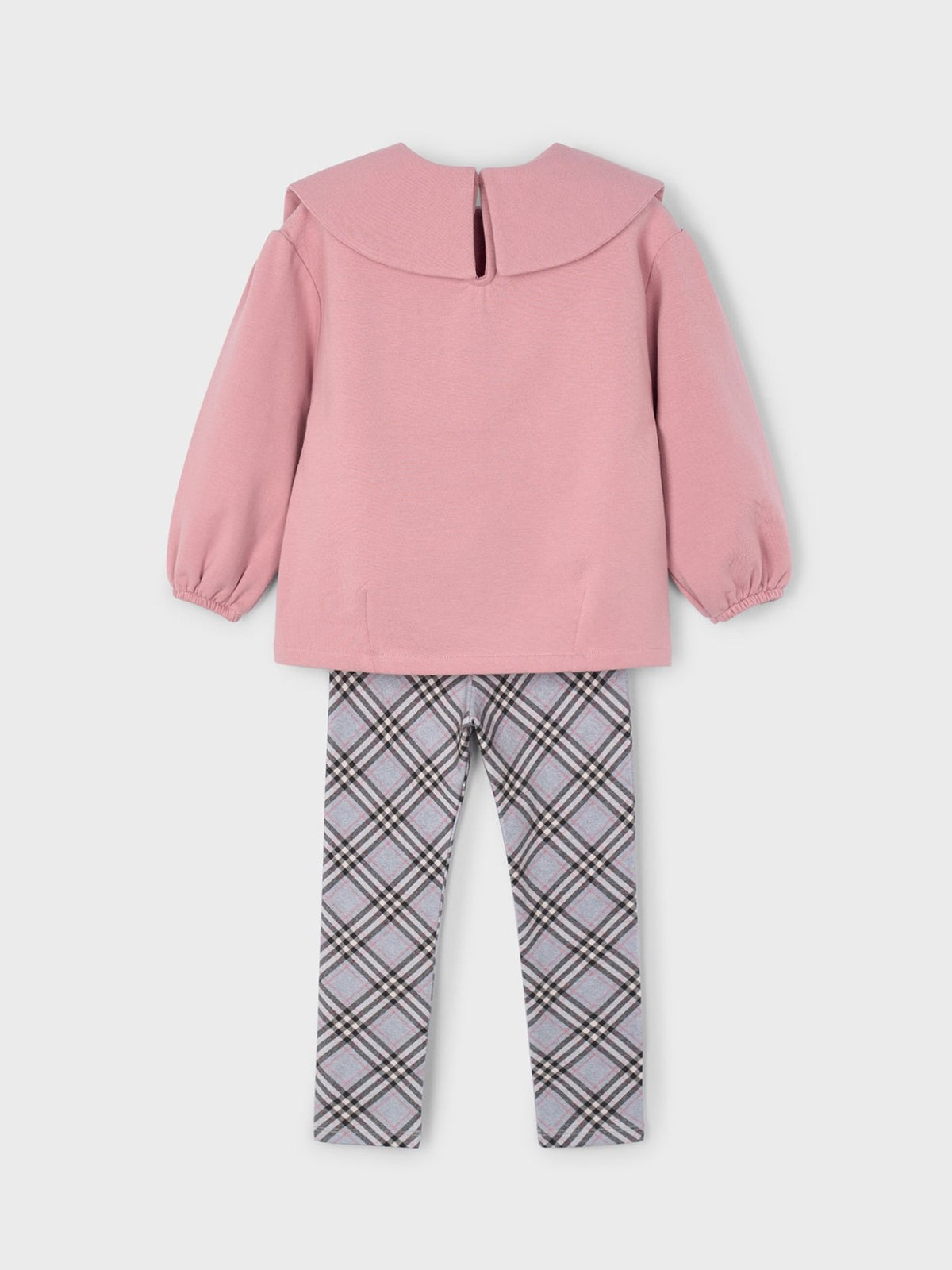 Conj. sweat leggings xadrez Maquilhage (Rosa)  para Menina - Mayoral