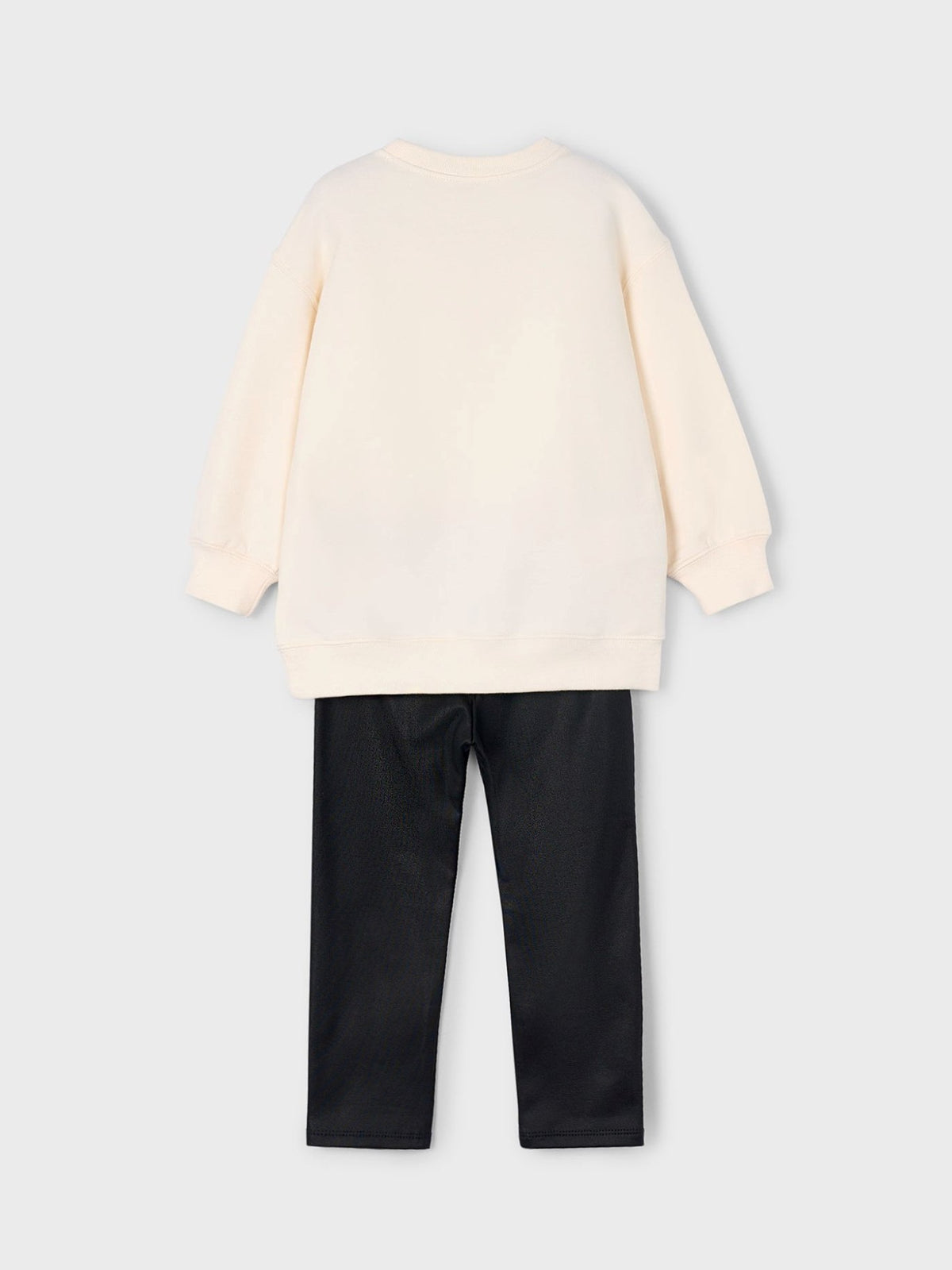 Conj. sweat leggings xadrez Preto (Preto)  para Menina - Mayoral