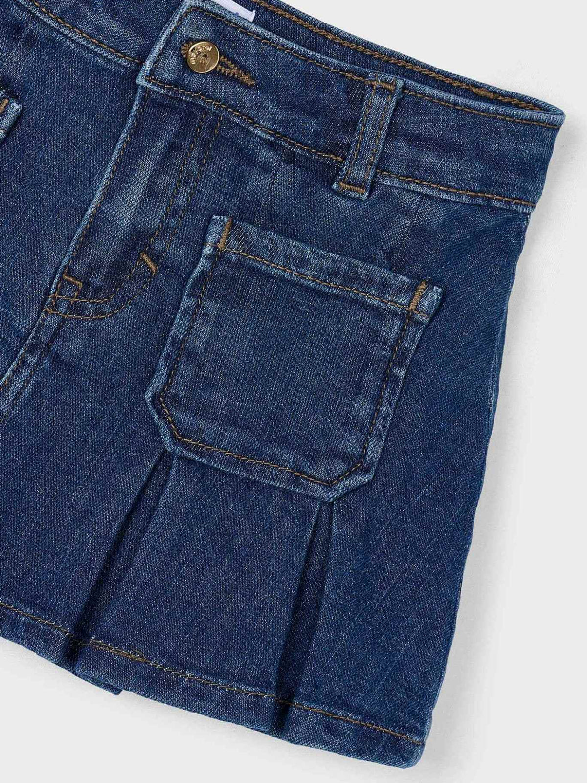 Saia denim Super escu (Marinho)  para Menina - Mayoral