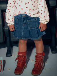 Saia denim Super escu (Marinho)  para Menina - Mayoral